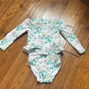 New Without Tags 2 Piece Rash Guard Swimsuit